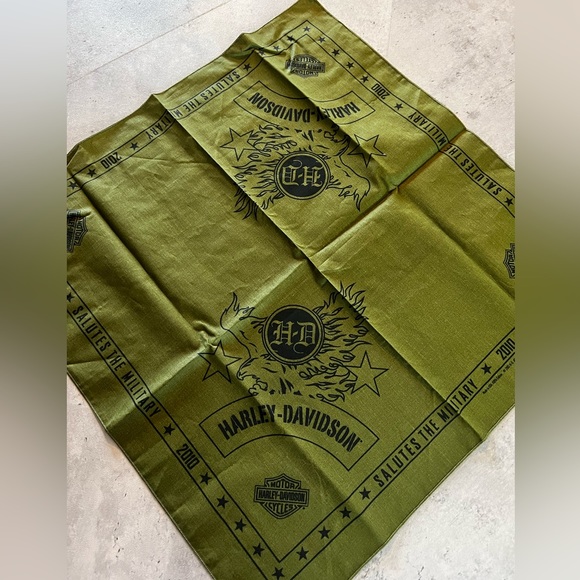 Rare Harley Davidson Salutes The Military Bandana 2010 - Picture 1 of 5